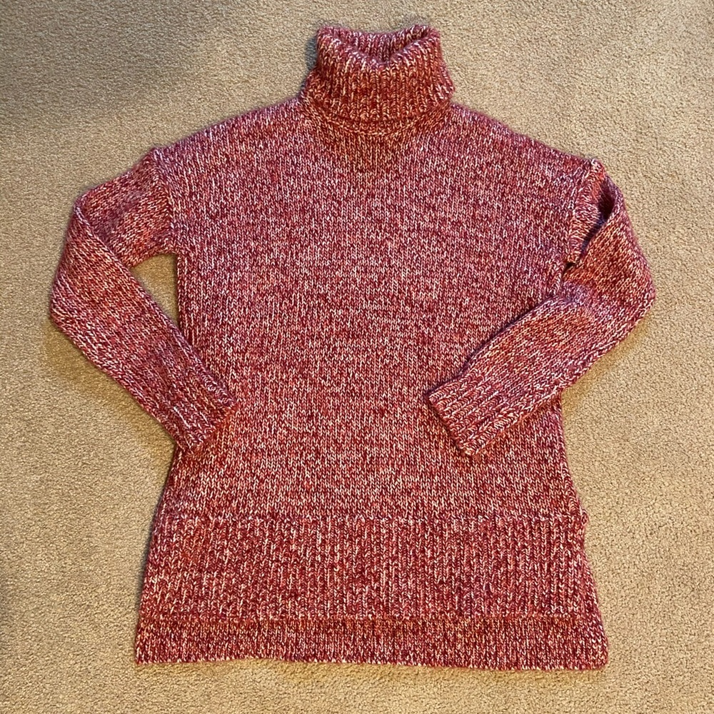 J Crew Marled Wool Turtleneck Sweater